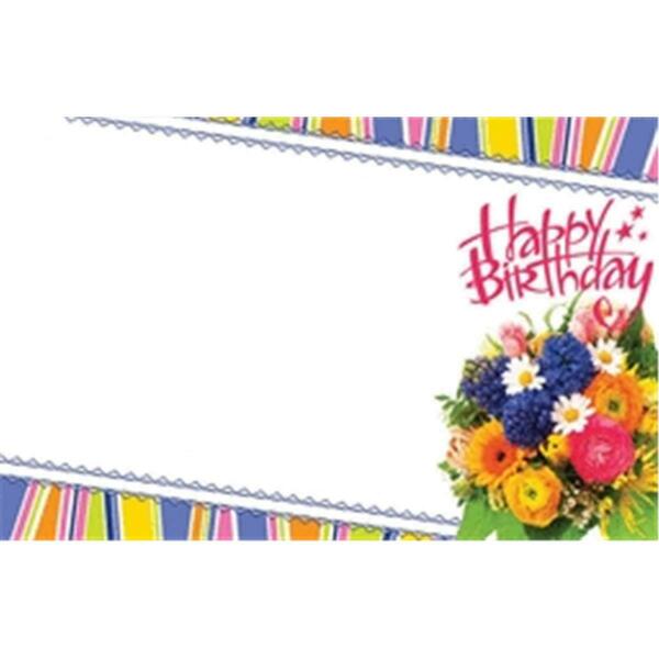 Design 88 Enclosure Card - Happy Birthday Mixed Floral 79487